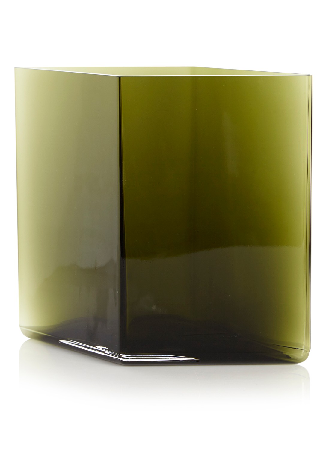 Iittala Vaas  21 cm - voorkant mosgroen