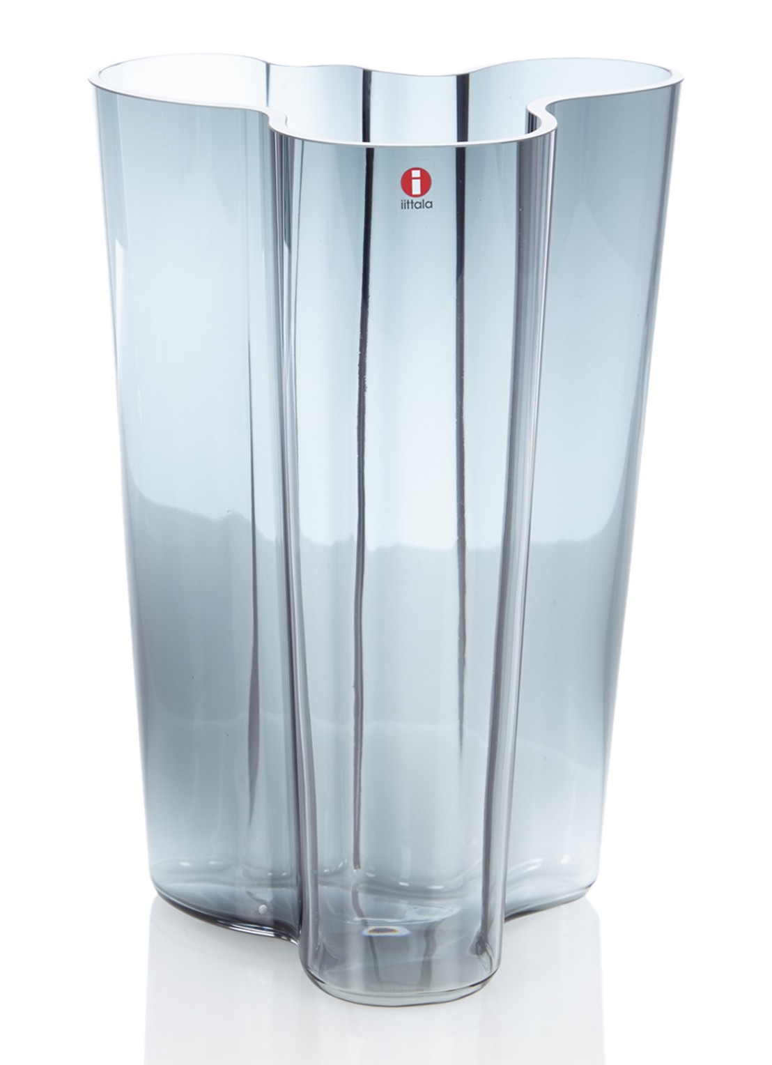 Iittala Vaas 26 cm - voorkant grijs