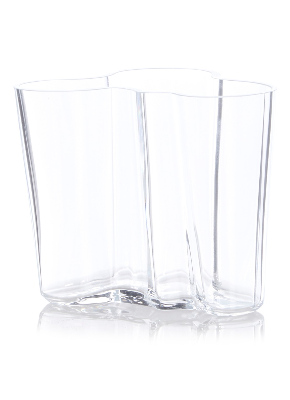 Iittala Vaas helder 10 cm - voorkant transparant