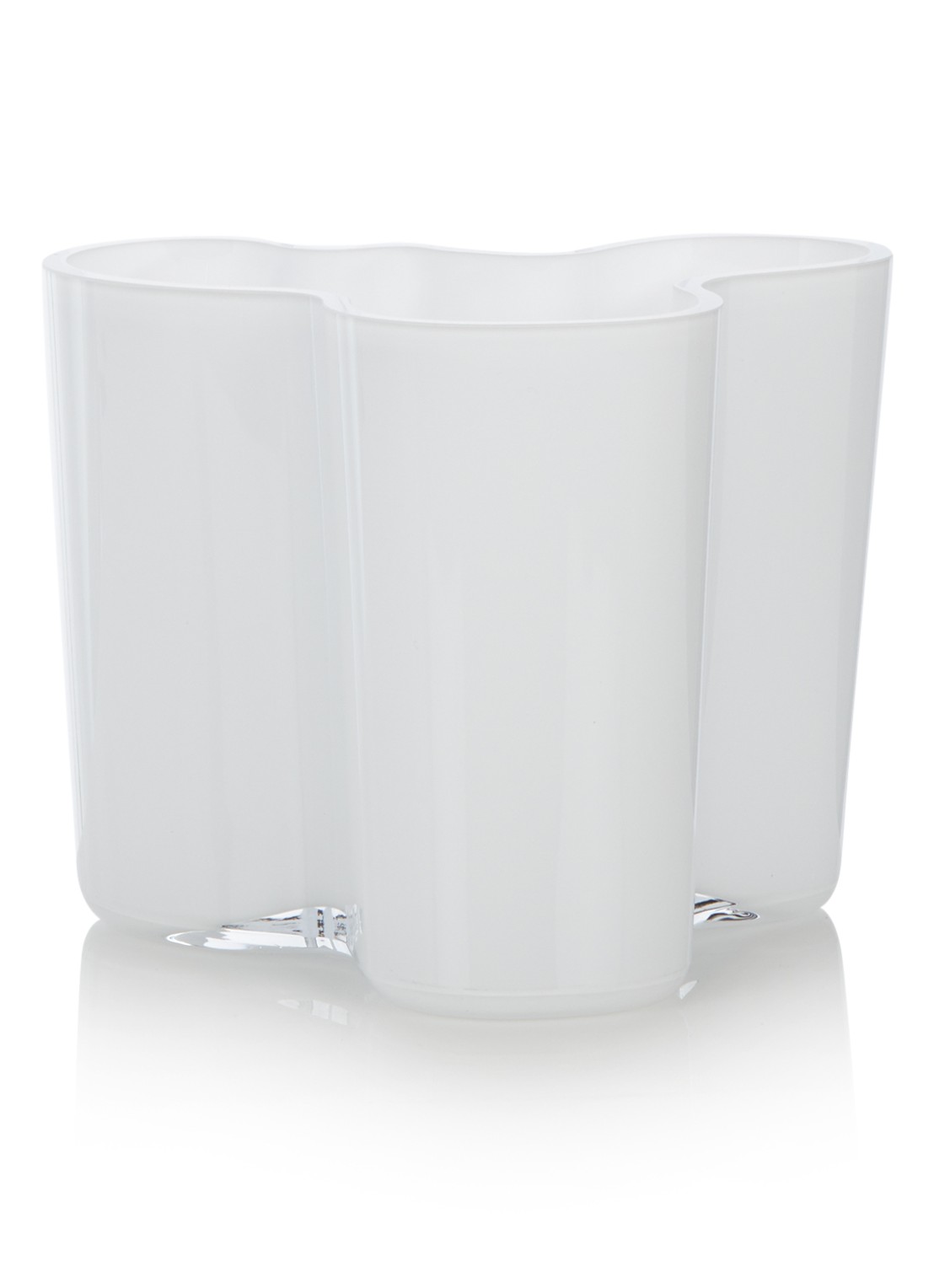 Iittala Vaas opaal 12 cm - voorkant wit