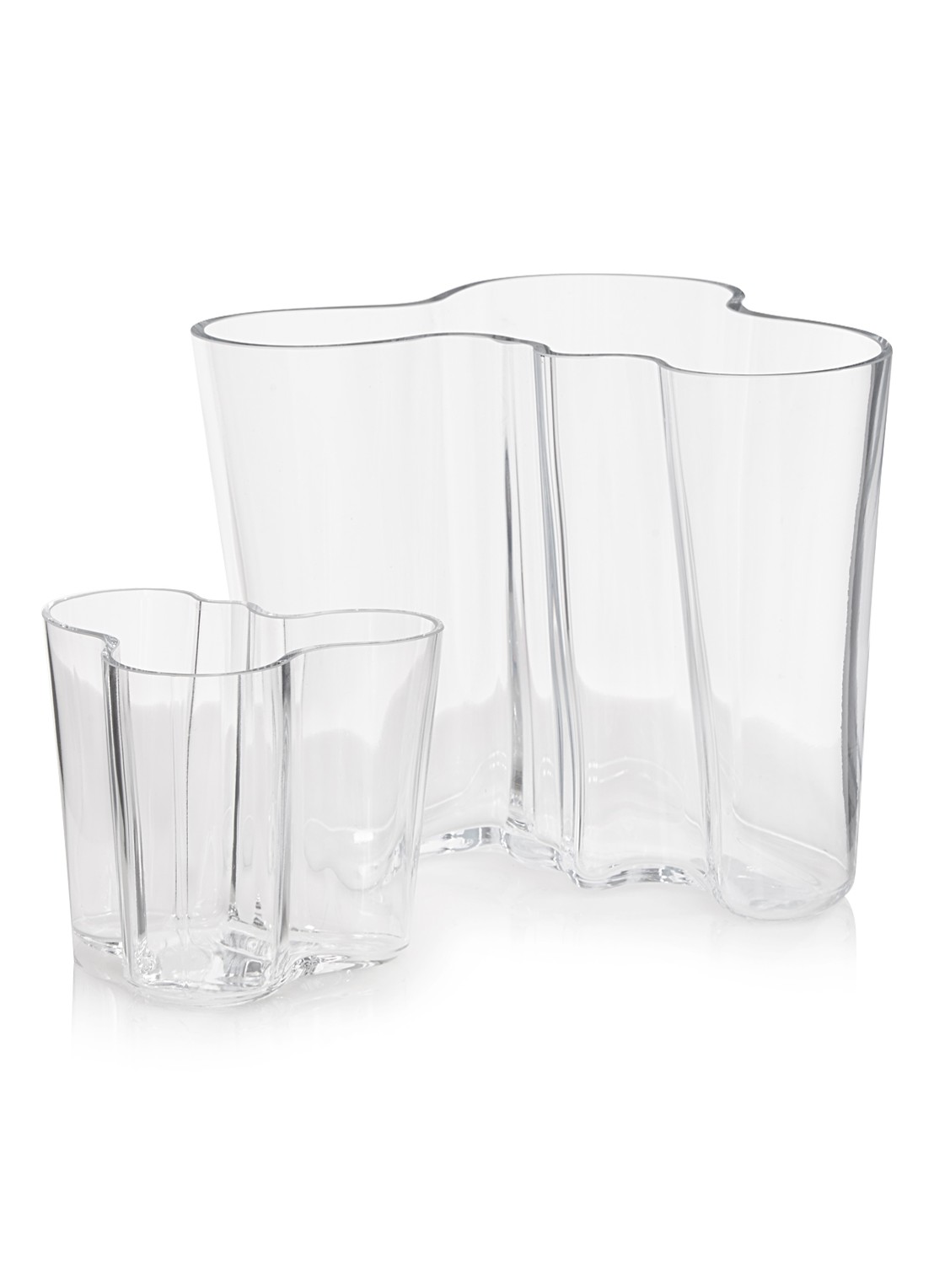 Iittala Vaas set van 2 - voorkant transparant