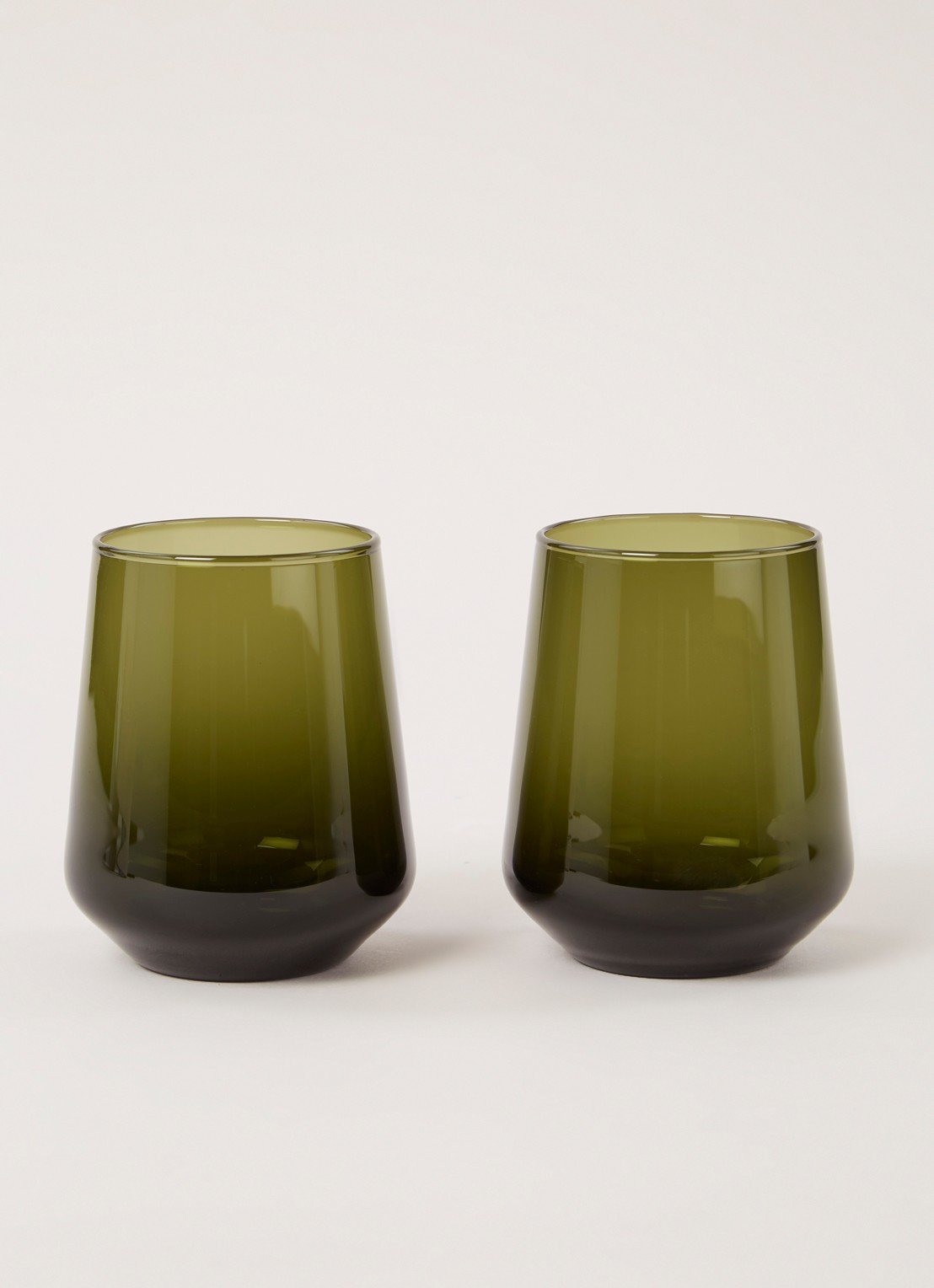 Iittala Waterglas 35 cl set van 2 - voorkant 2 groen