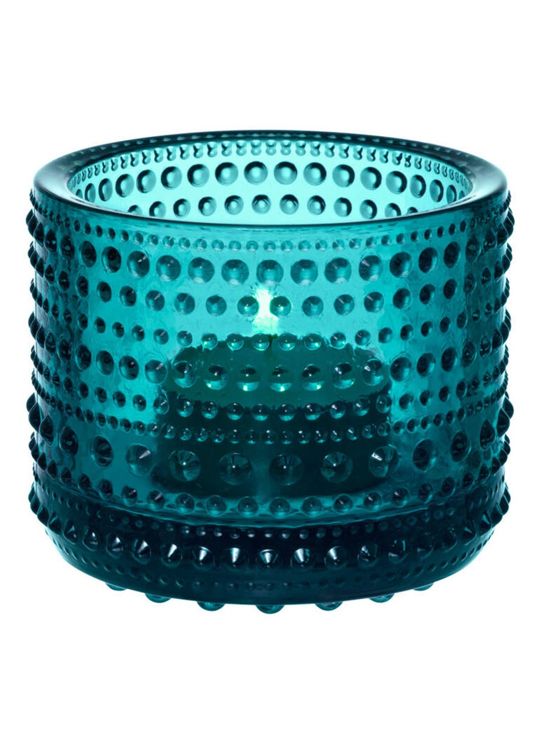 Iittala Waxinelichthouder 6 cm - voorkant 2 blauw