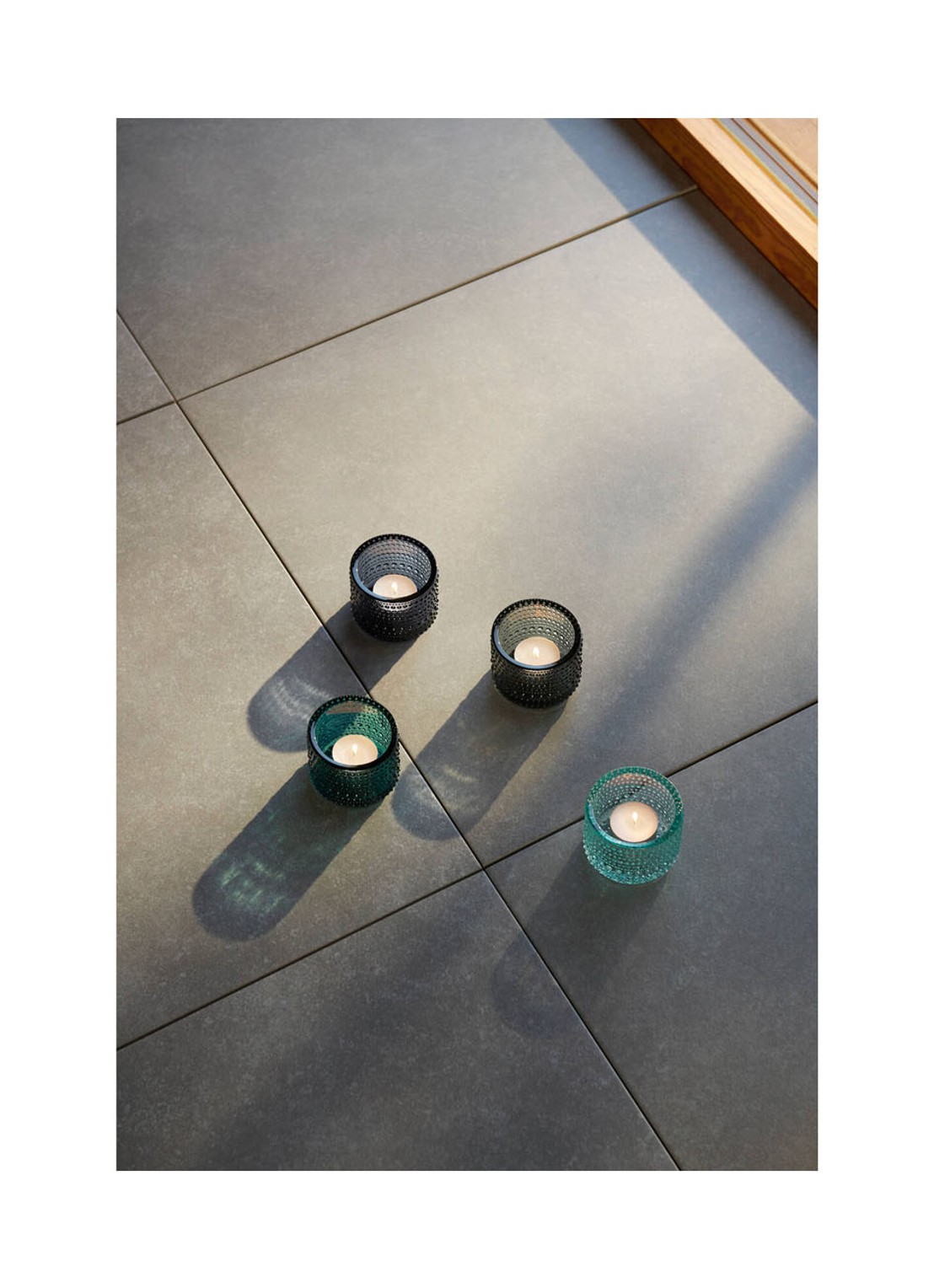 Iittala Waxinelichthouder 6 cm - voorkant 3 blauw