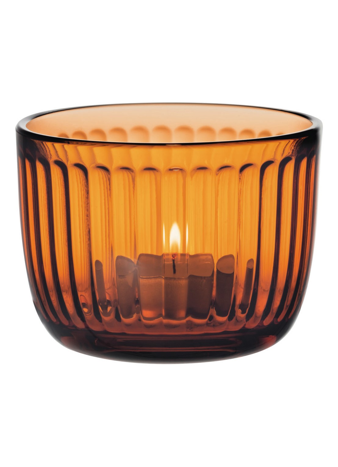 Iittala Waxinelichthouder 7 cm  - voorkant oranje