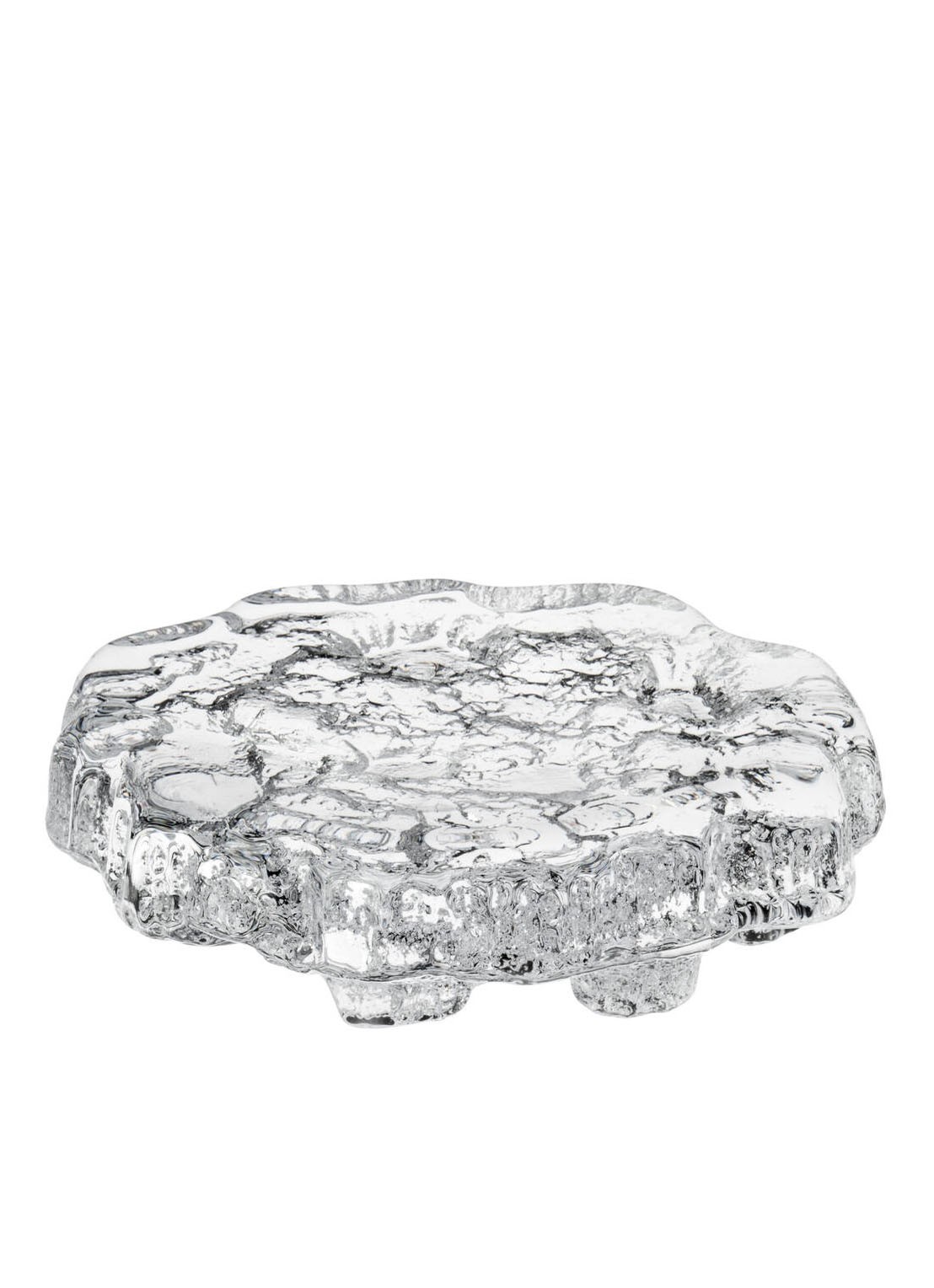 Iittala Wirkkala decoratieve ijsschaal 13,5 cm - voorkant transparant