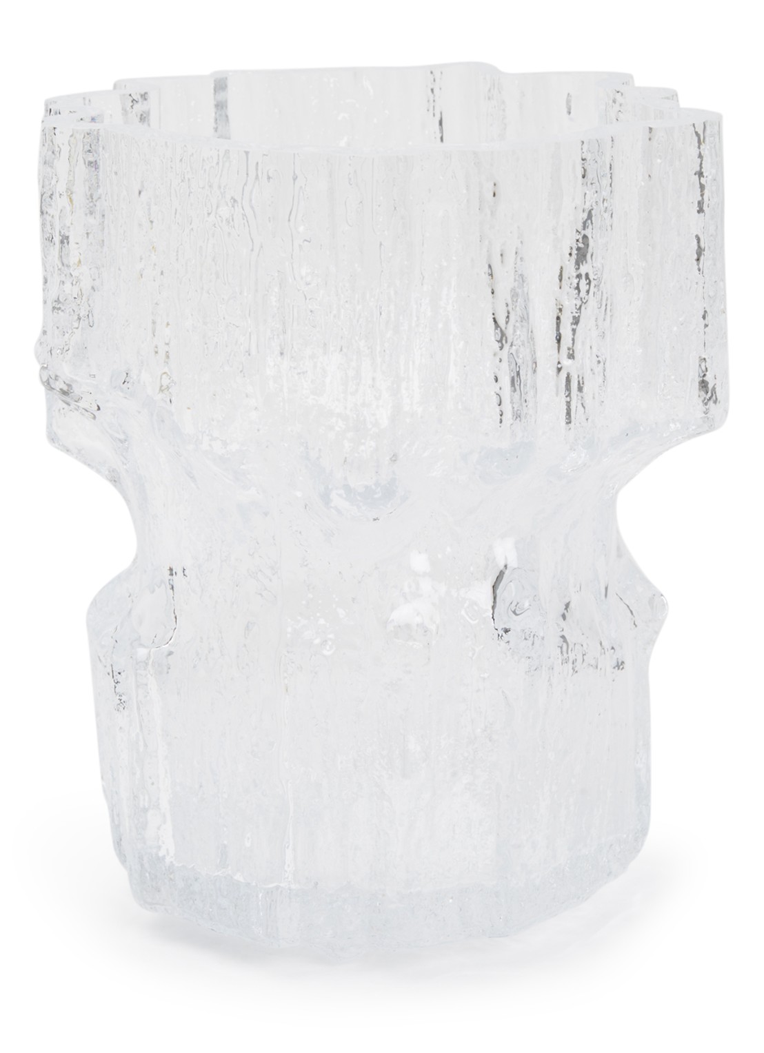 Iittala Wirkkala vaas 17 cm - voorkant transparant