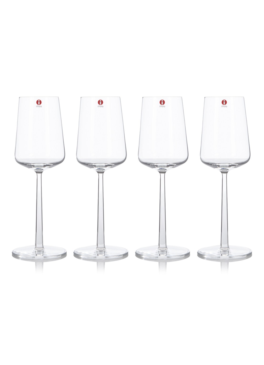 Iittala Witte wijnglas 33 cl set van 4 - voorkant transparant