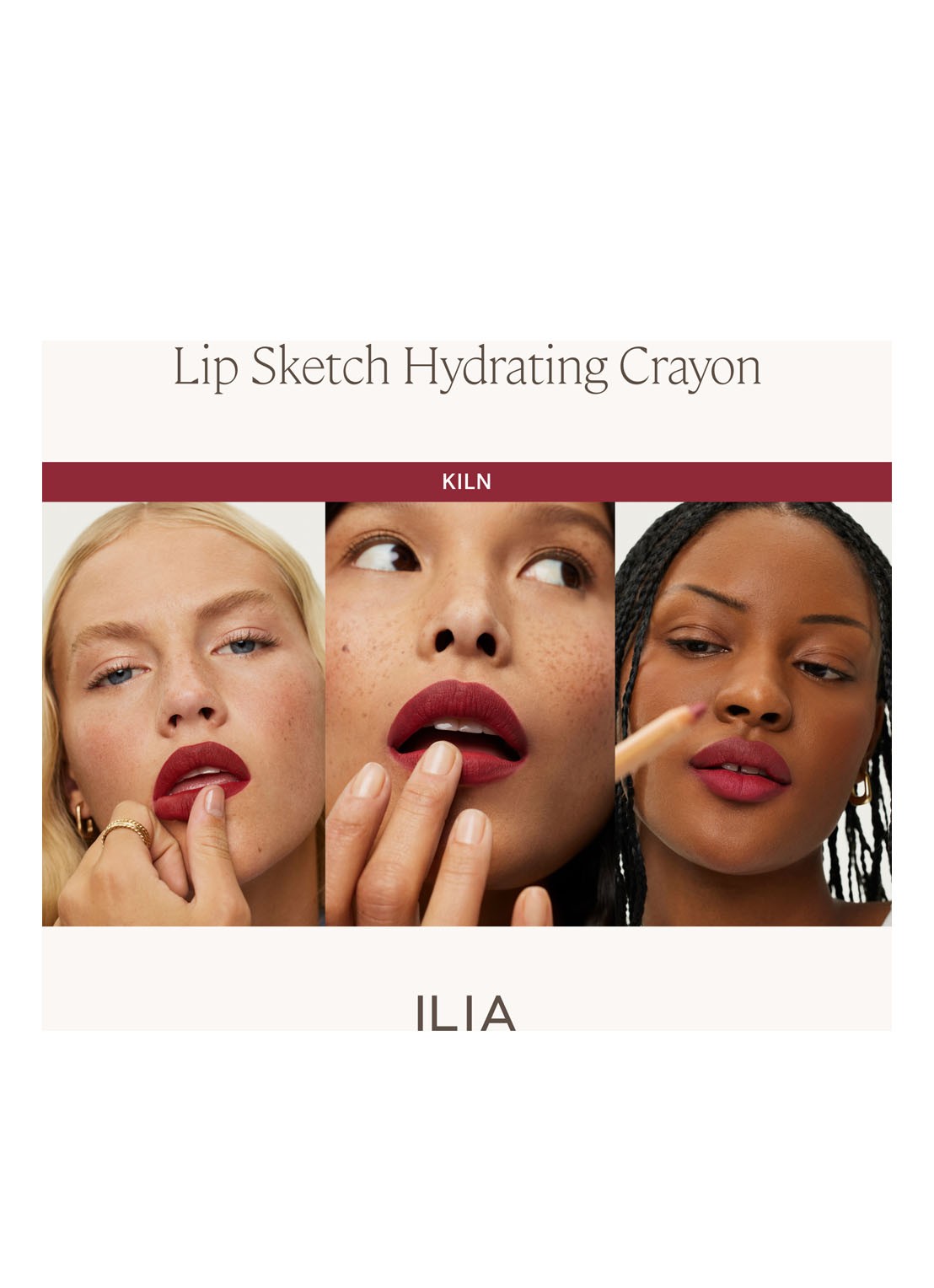 ILIA Beauty Lip Sketch Hydrating Crayon - lipstick - detail 5 kiln