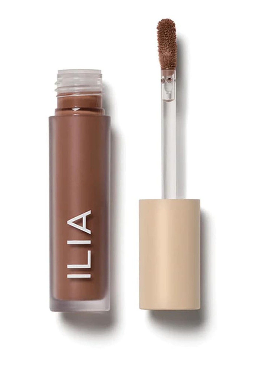 ILIA Beauty Liquid Powder Matte Eye Tint - vloeibare oogschaduw - voorkant tannin