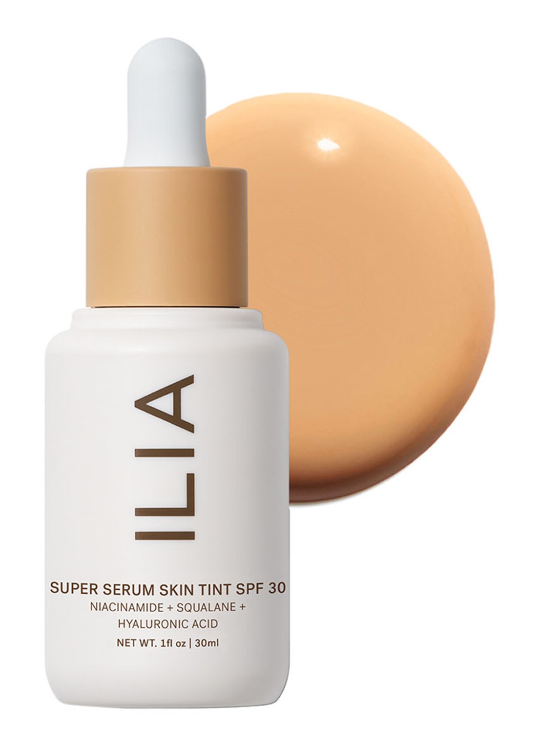 ILIA Beauty Super Serum Skin Tint Broad Spectrum SPF30 - getint serum - voorkant shela - st8