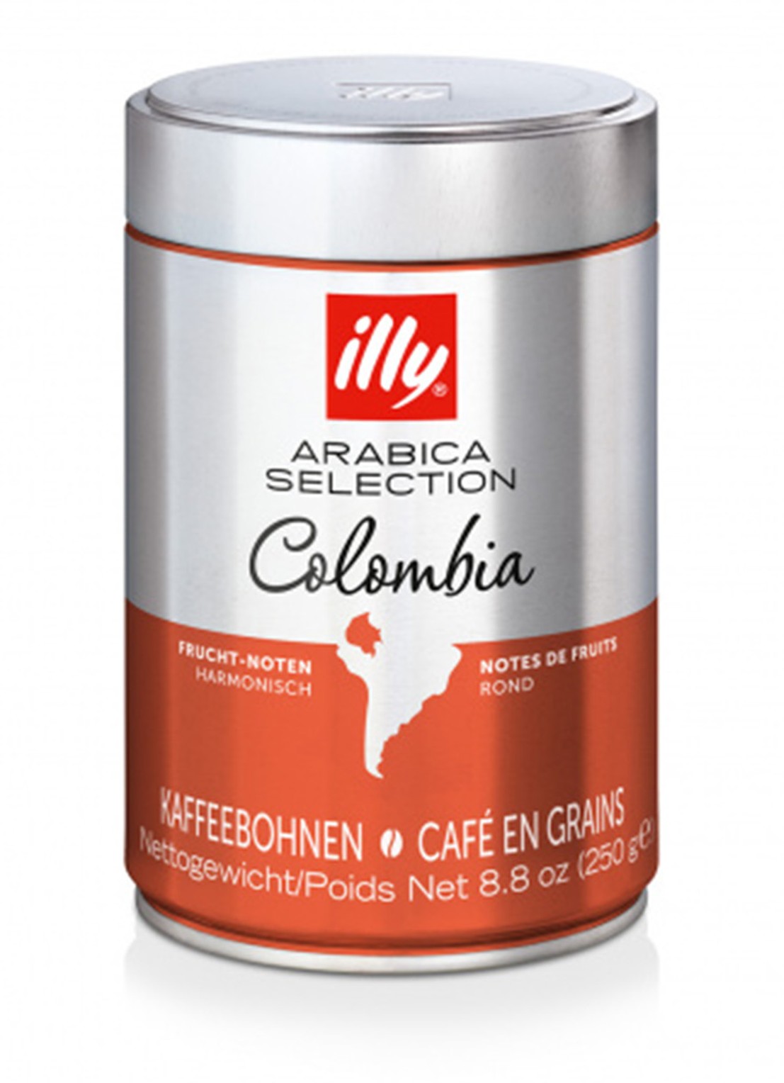 illy Arabica Colombia koffiebonen 250 gram - achterkant undefined