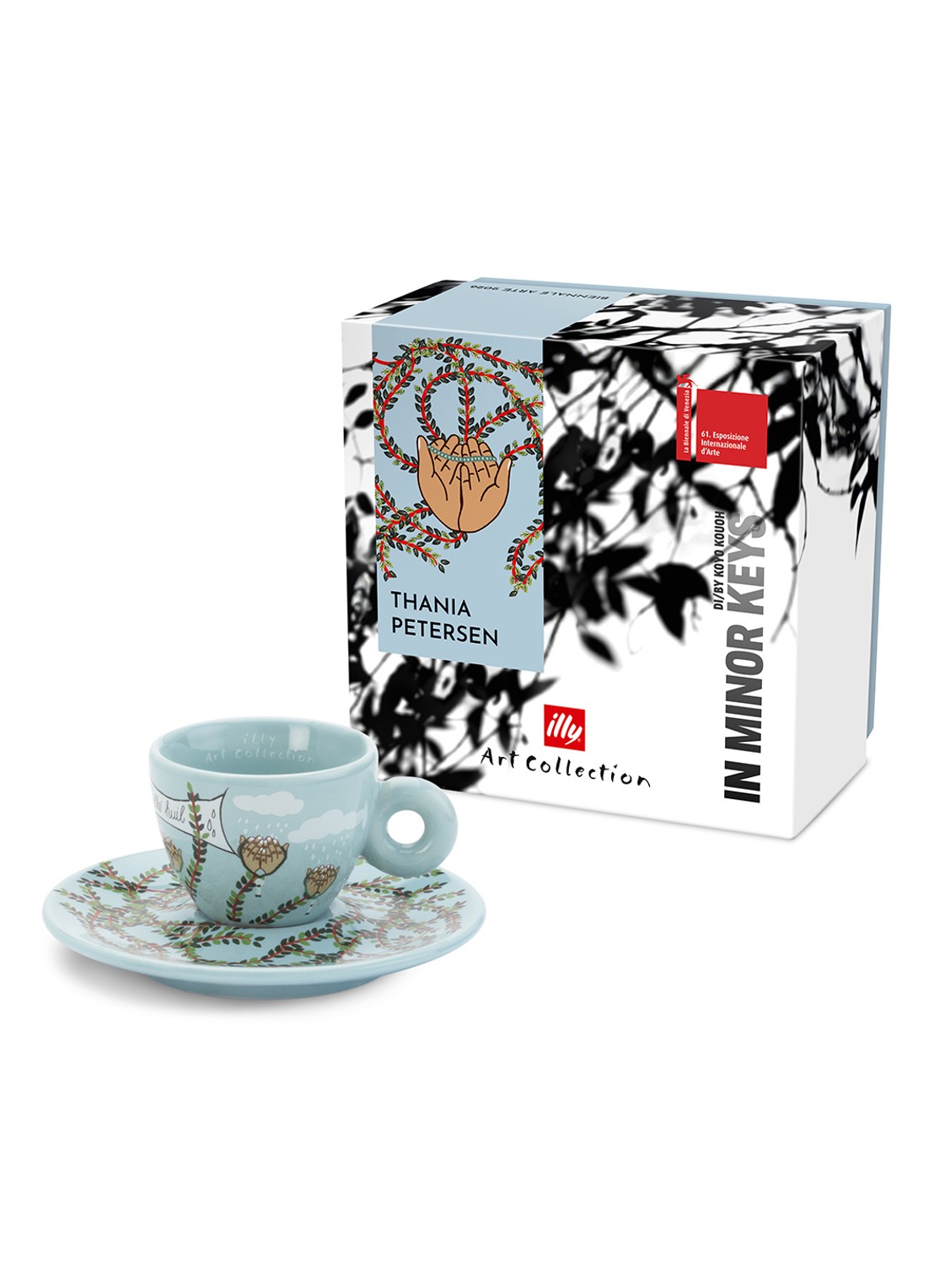 illy Biennale Petersen espressokopje met schotel in giftbox - voorkant 2 undefined