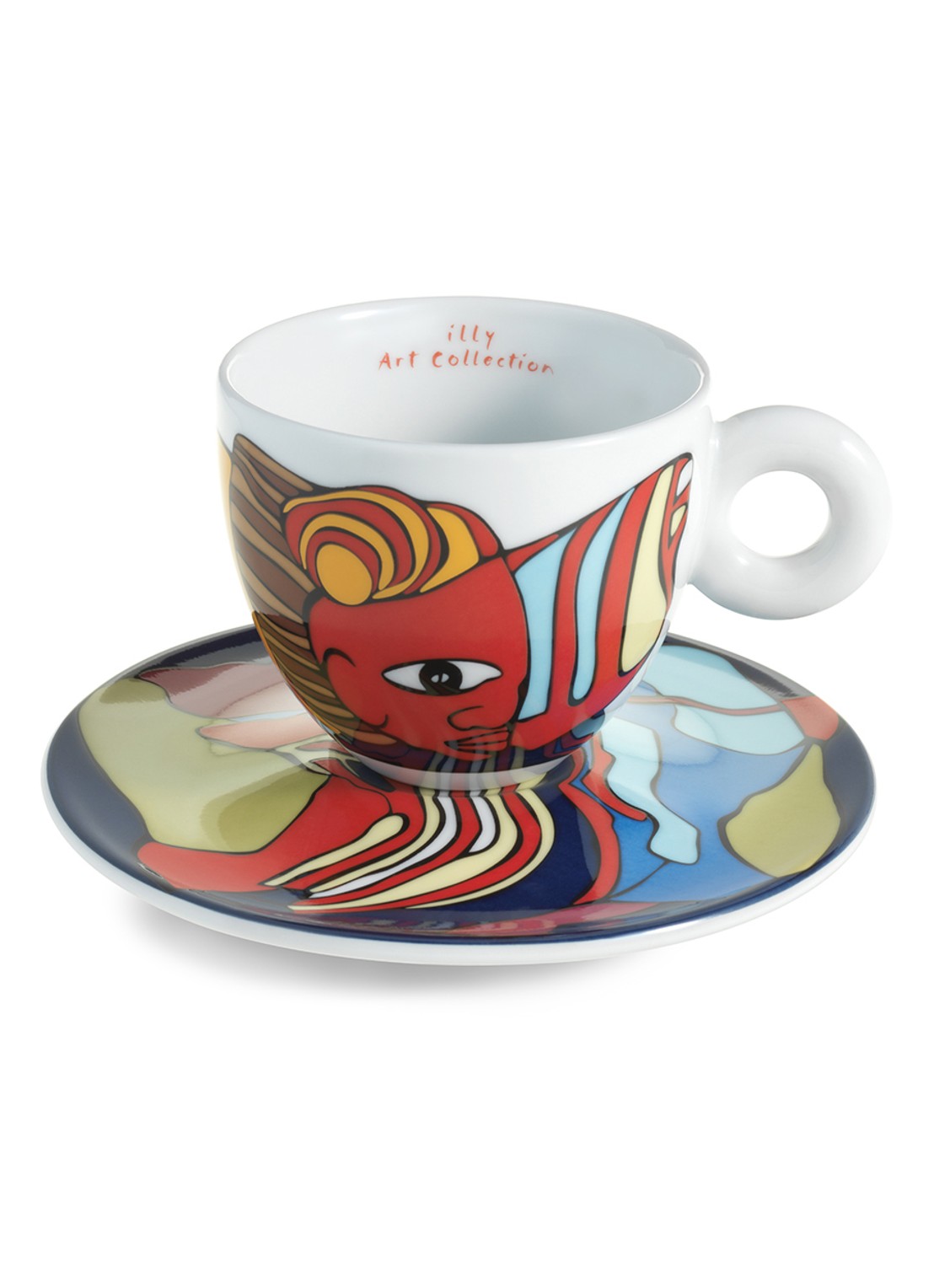 illy Biennale Werewere espressokopje met schotel in giftbox - voorkant 2 undefined