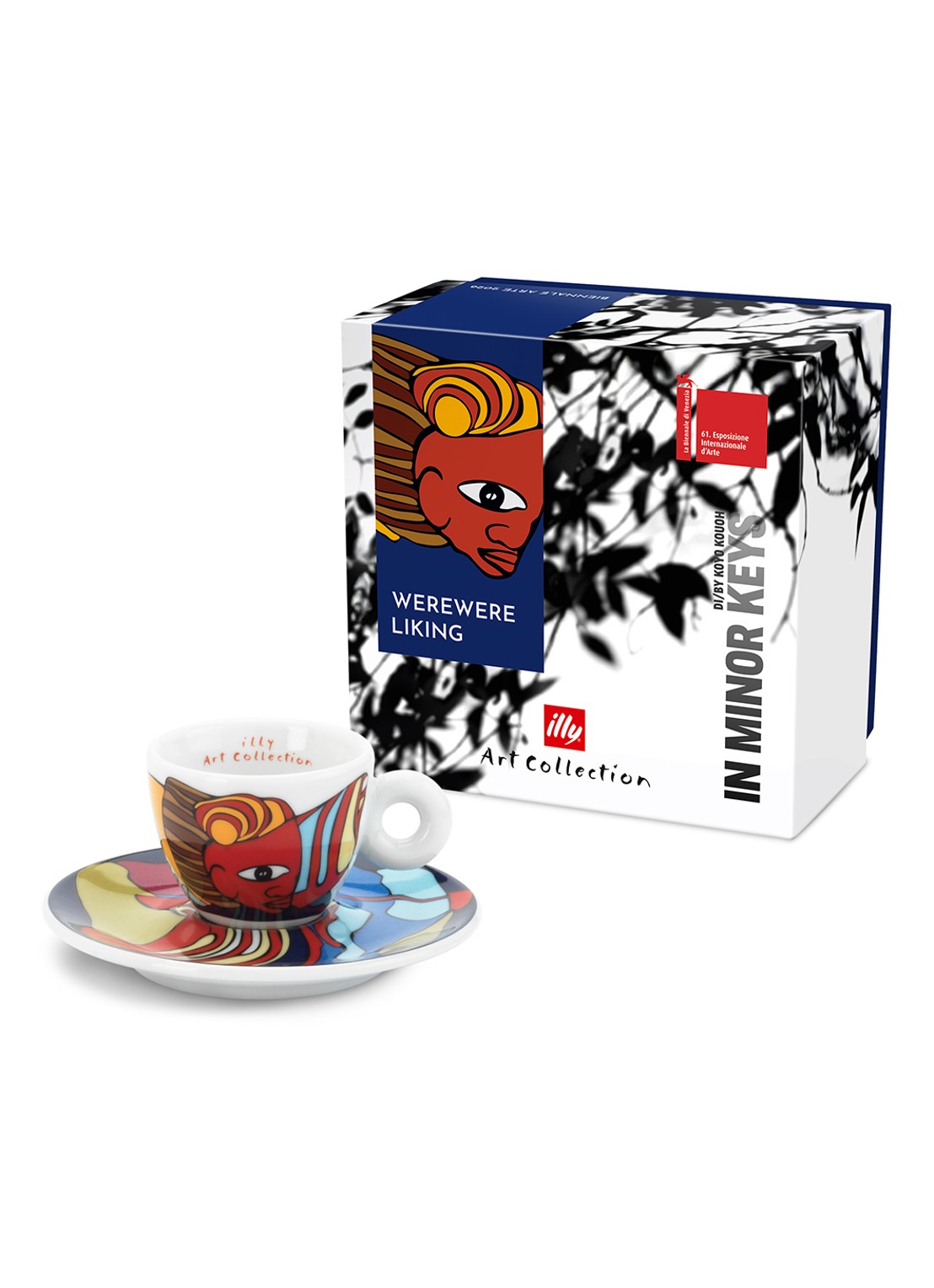 illy Biennale Werewere espressokopje met schotel in giftbox - voorkant 3 undefined