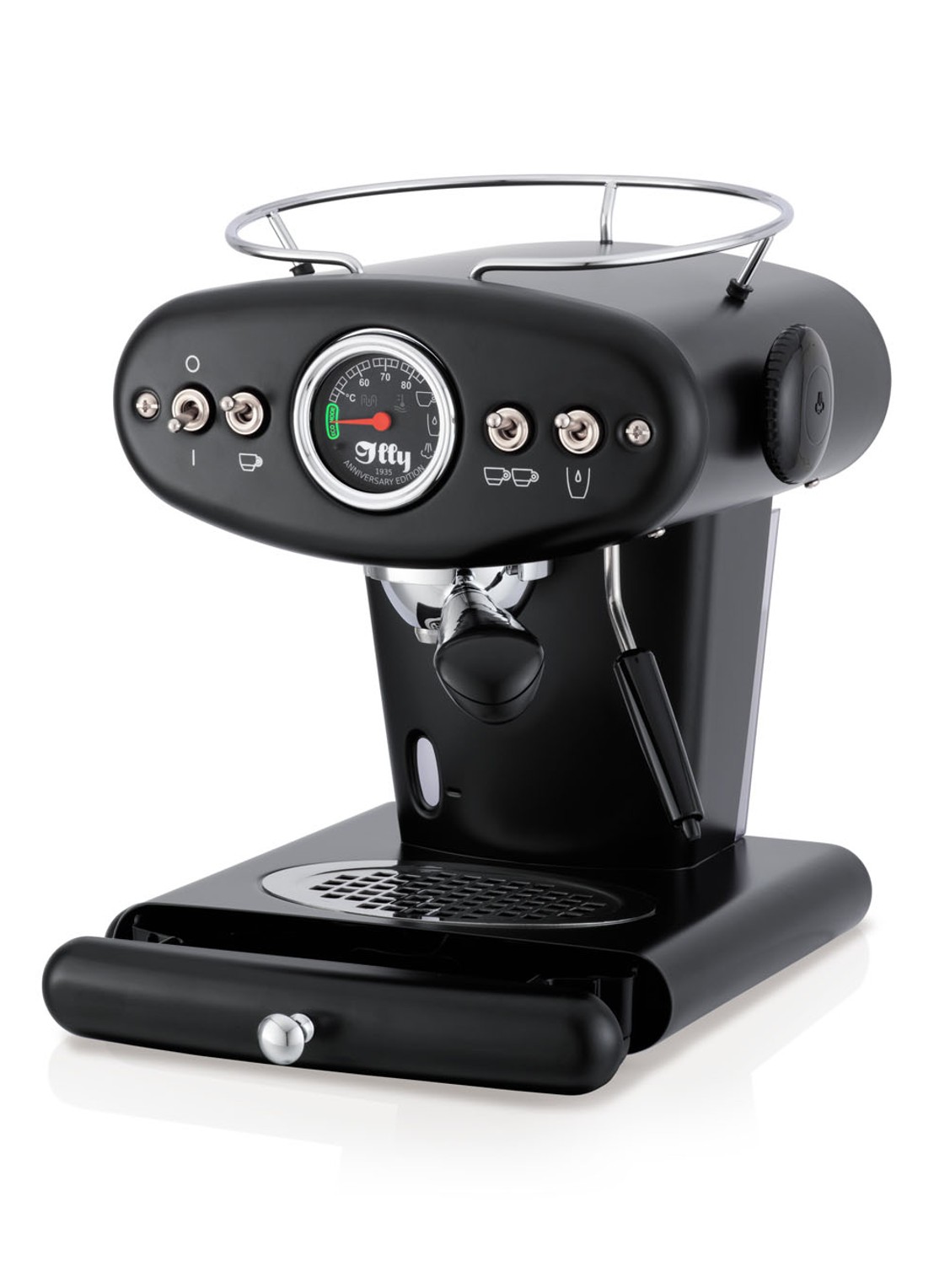 illy FrancisFrancis X1 Anniversary ESE & Ground espressomachine - detail 3 zwart