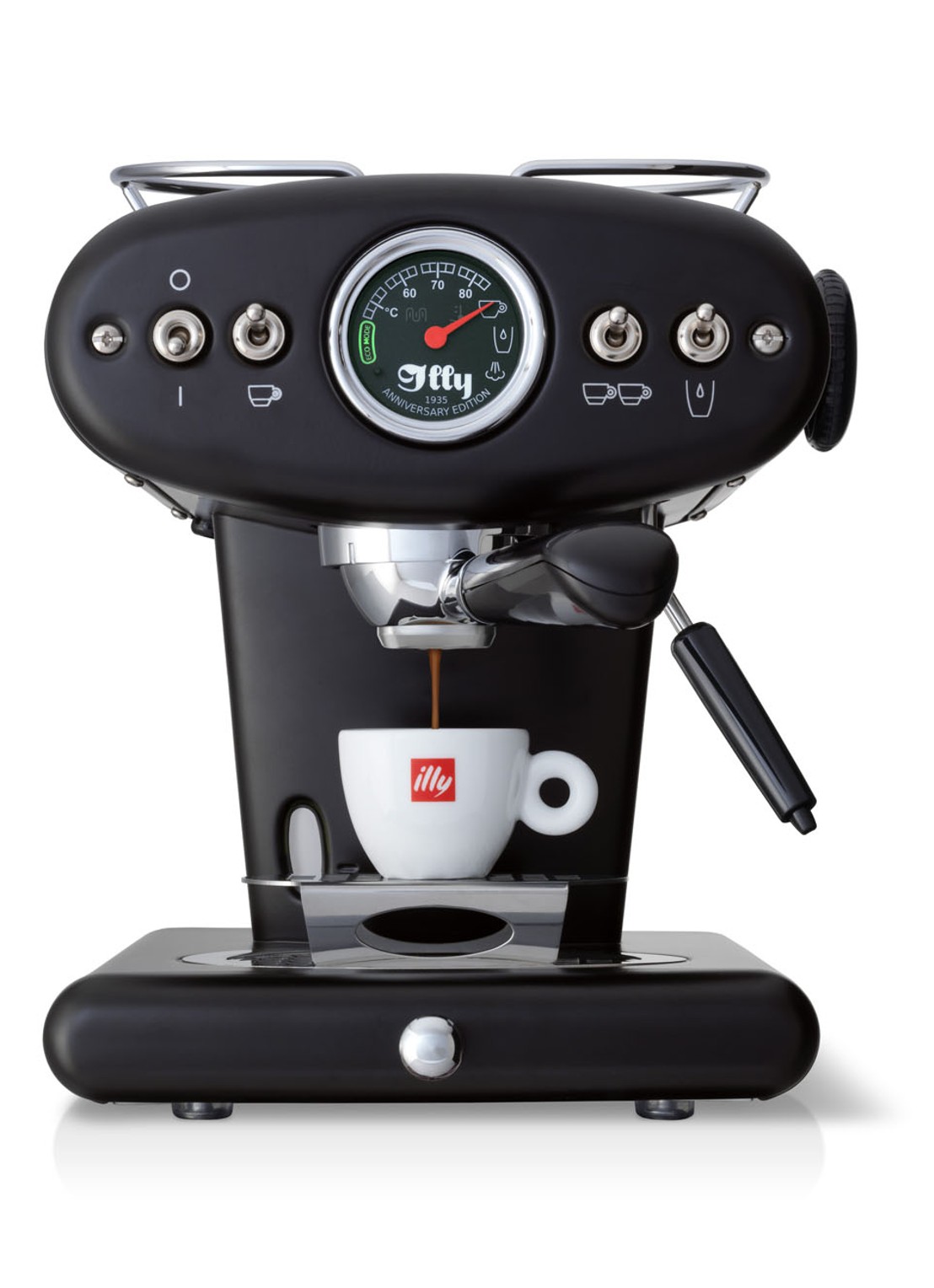 illy FrancisFrancis X1 Anniversary ESE & Ground espressomachine - detail 5 zwart