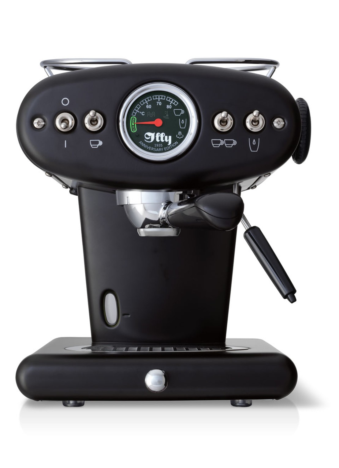 illy FrancisFrancis X1 Anniversary ESE & Ground espressomachine - voorkant zwart