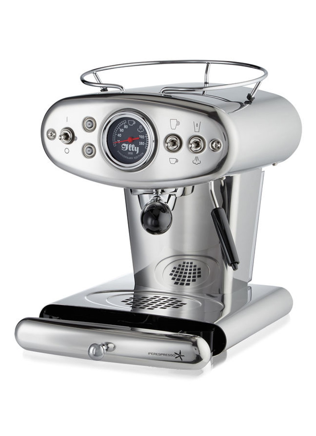 illy FrancisFrancis X1 Anniversary Iperespresso espressomachine 60249 - detail zilver