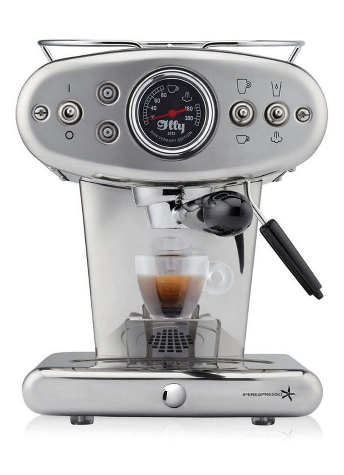 illy FrancisFrancis X1 Anniversary Iperespresso espressomachine 60249 - voorkant 4 zilver