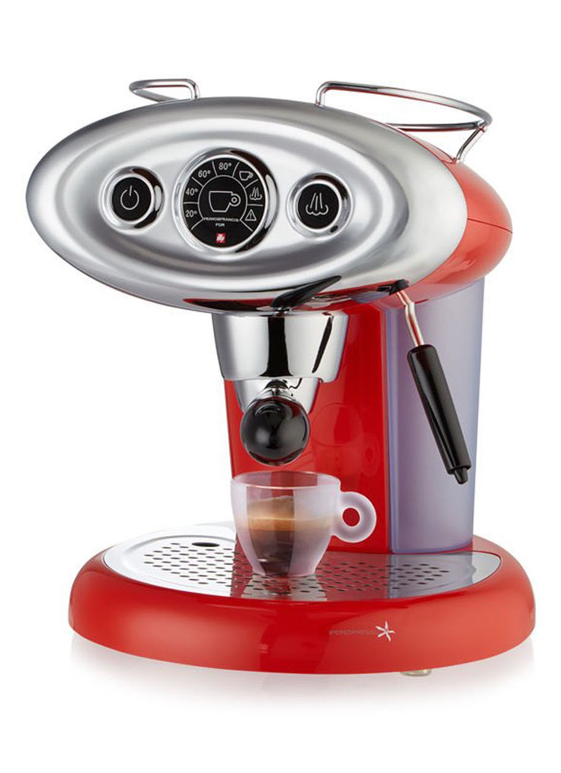illy FrancisFrancis X7.1 espressomachine 1,2 liter - voorkant 2 steenrood