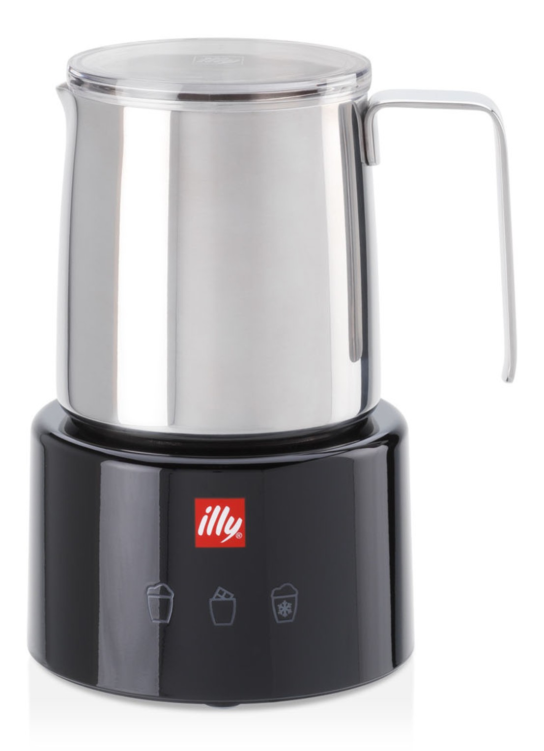 illy Melkopschuimer 250 ml 23760 - voorkant zwart