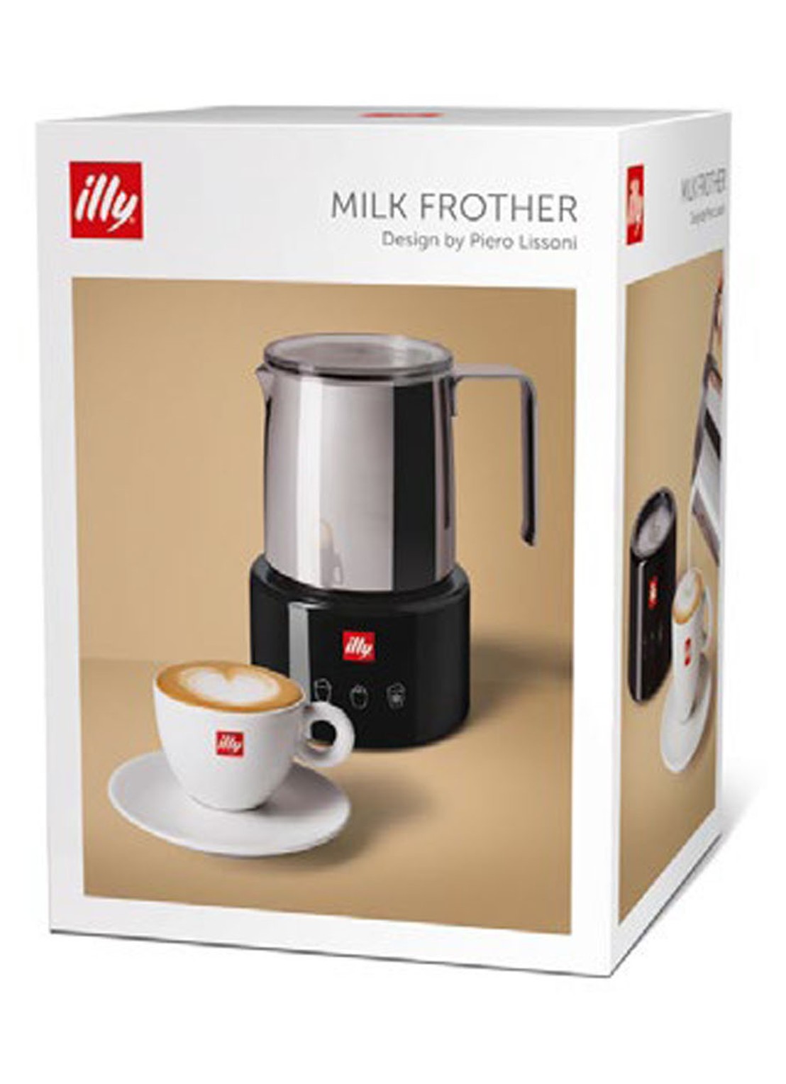 illy Melkopschuimer 250 ml 23760 - voorkant 2 zwart