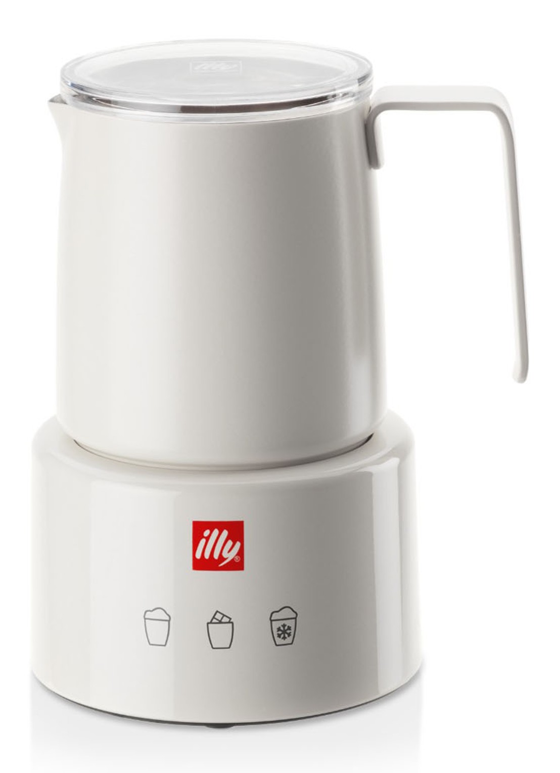 illy Melkschuimer 250 ml - voorkant wit