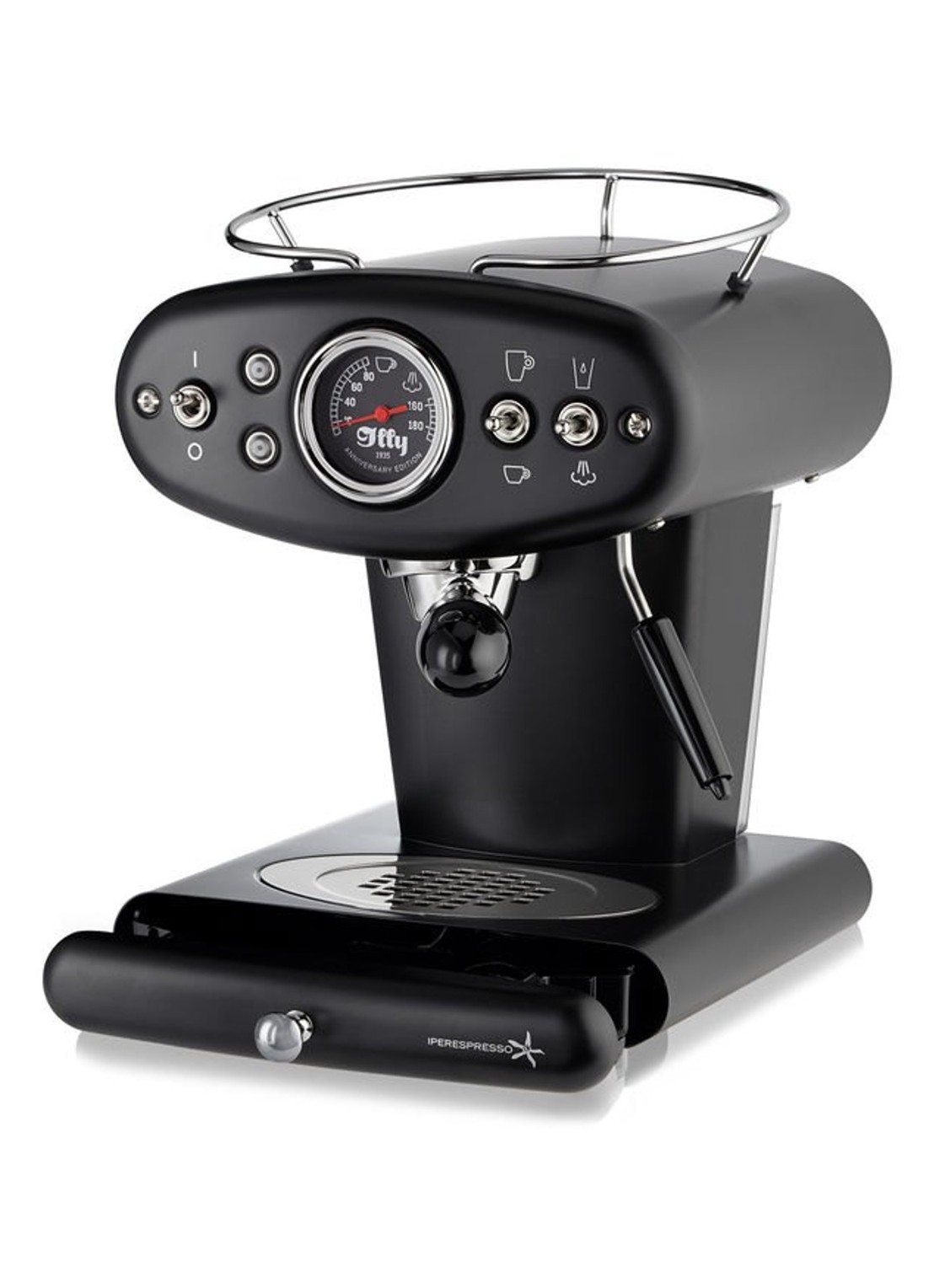 illy X1 Anniversary Iperespresso espressomachine - detail zwart