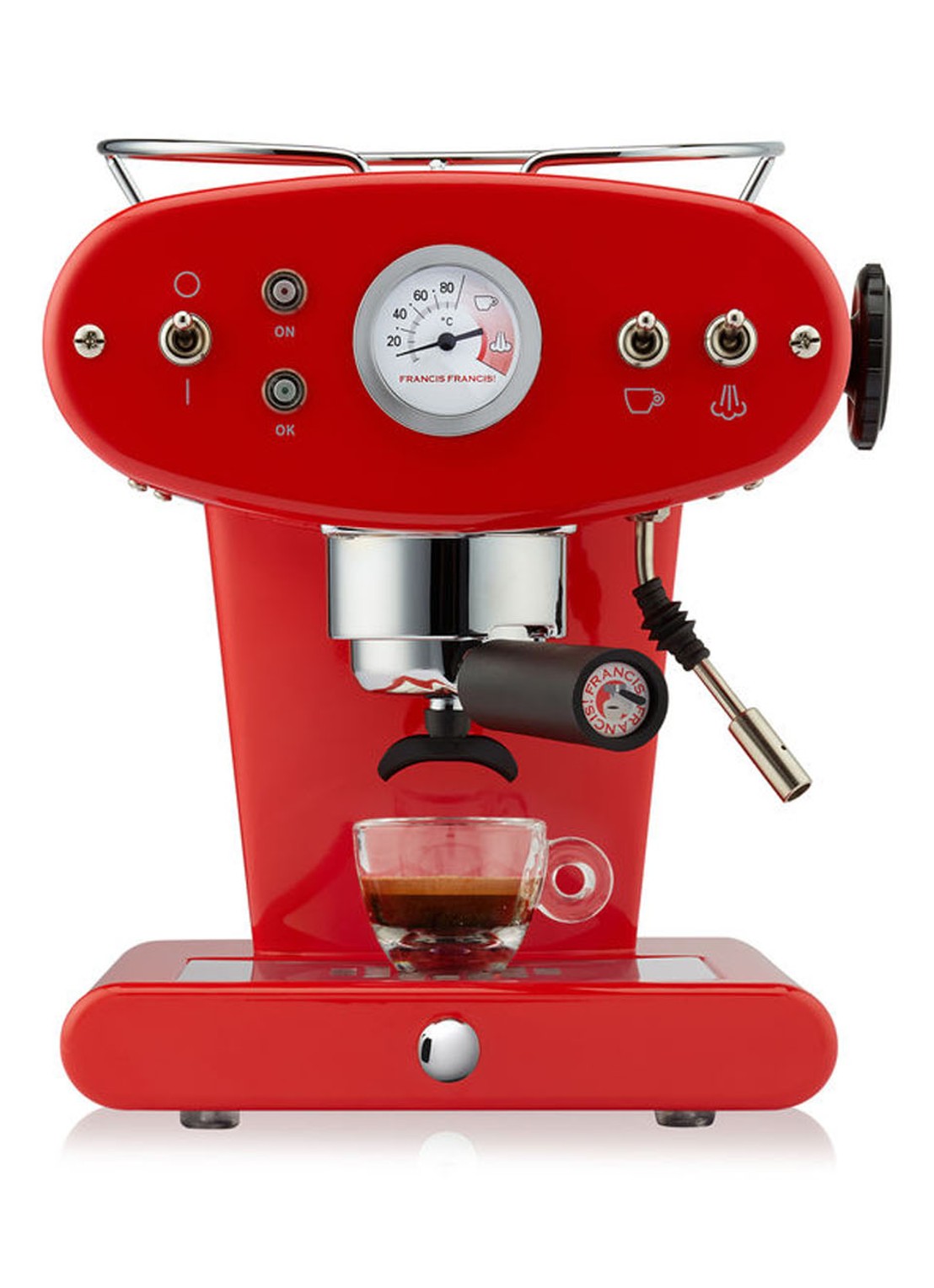illy X1 Iperespresso espressomachine 6335 - detail rood