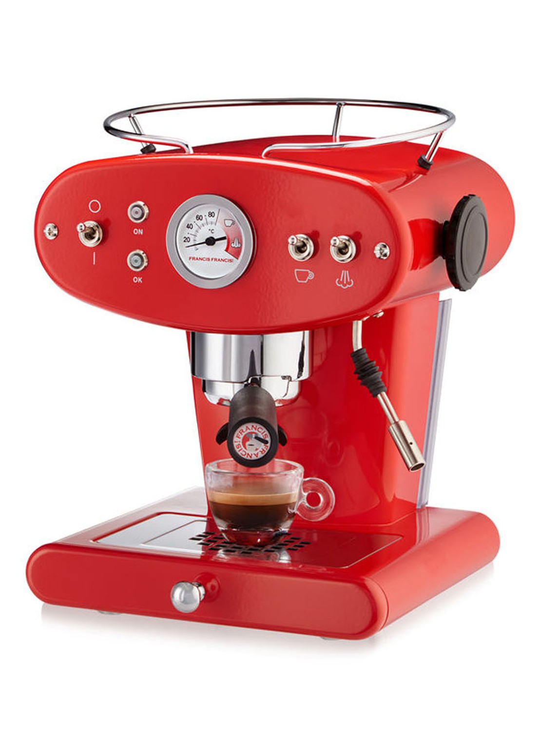 illy X1 Iperespresso espressomachine 6335 - detail 2 rood