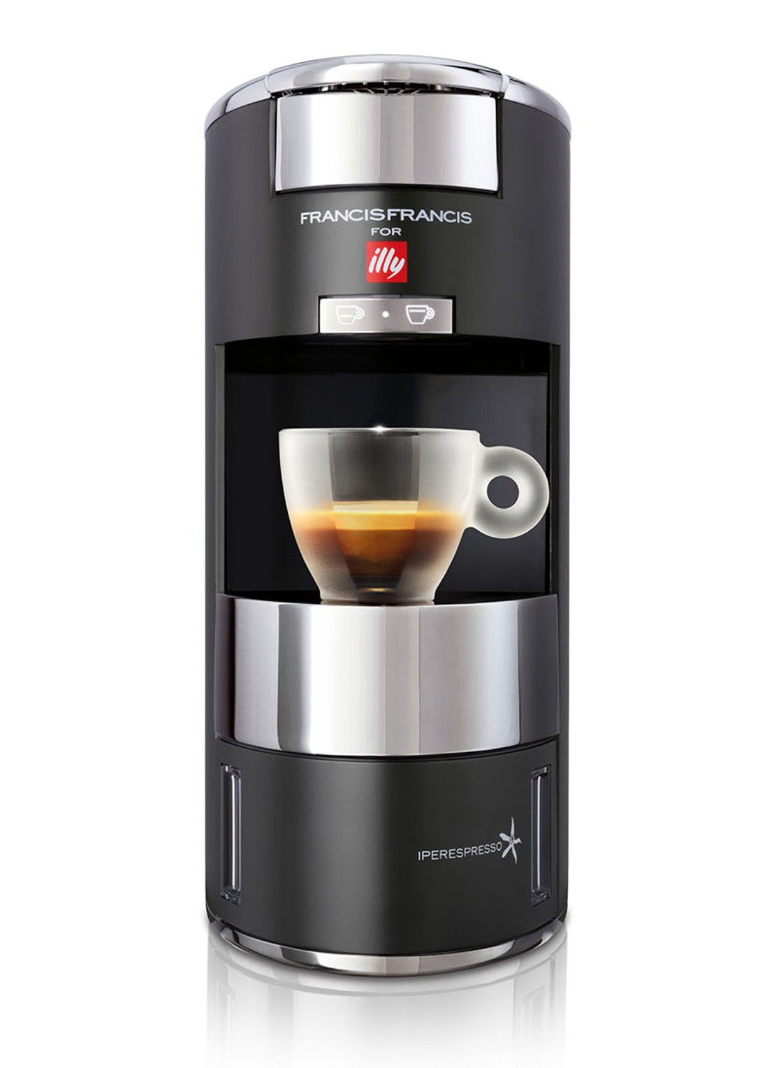 illy X9 iperEspresso espressomachine - voorkant 2 zwart