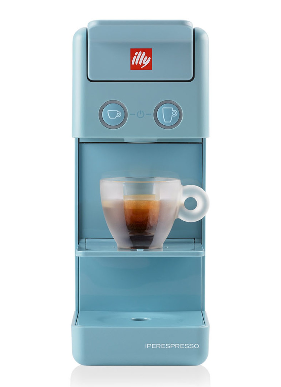 illy Y3.3 Iperespresso espresso- & koffiemachine 60477 - voorkant 3 lichtblauw