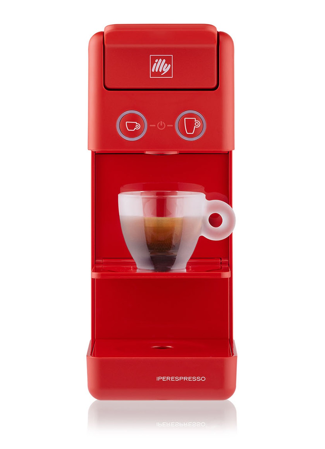 illy Y3.3 Iperespresso espresso- & koffiemachine 60478 - voorkant steenrood