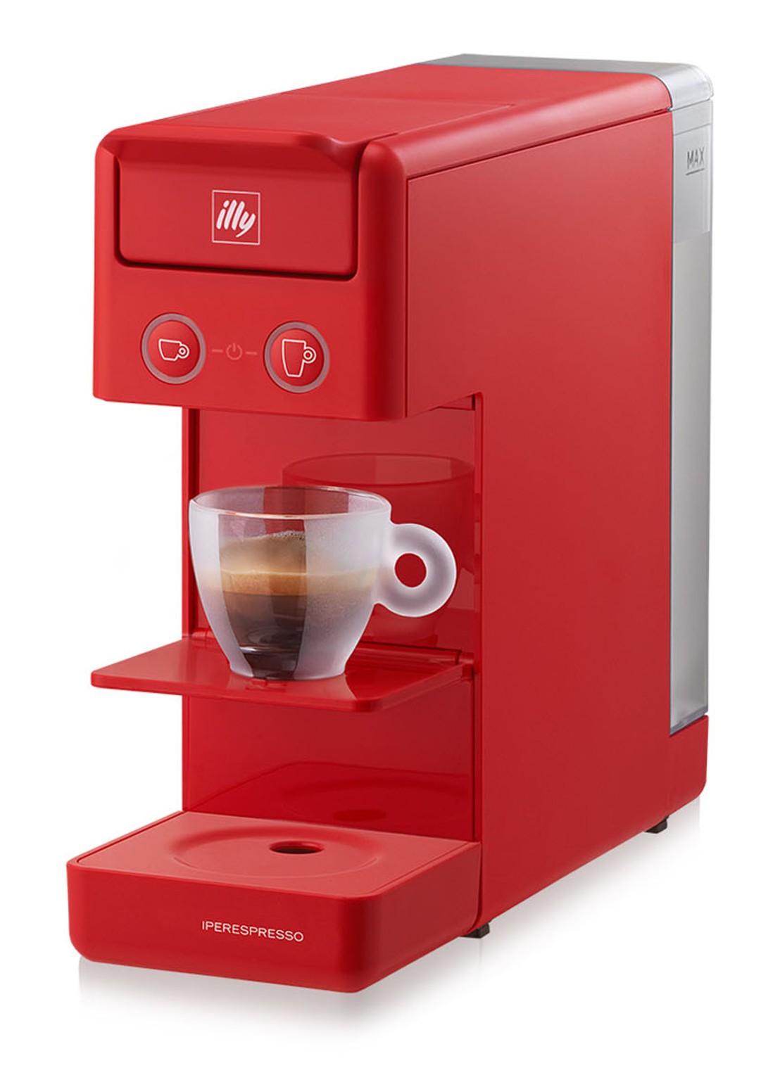 illy Y3.3 Iperespresso espresso- & koffiemachine 60478 - voorkant 2 steenrood
