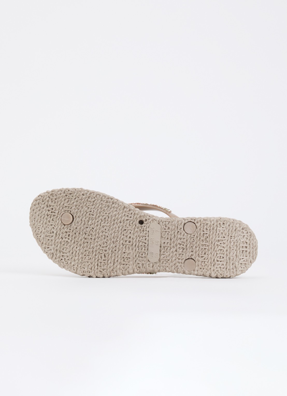 Ilse Jacobsen Cheerful slipper met strass - detail 4 taupe