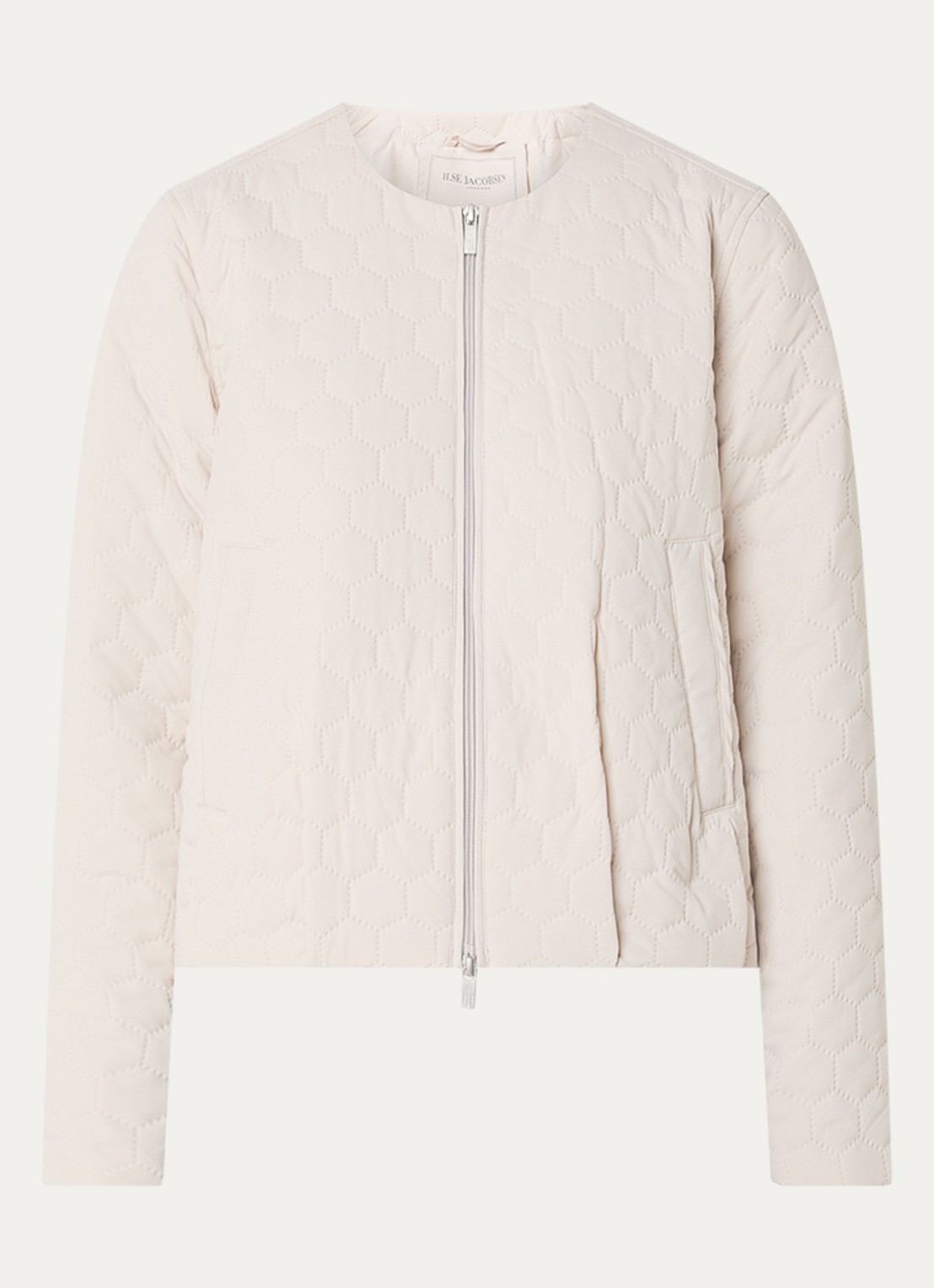 Ilse Jacobsen Honeycomb jack met quilt-patroon en steekzakken - voorkant 2 creme