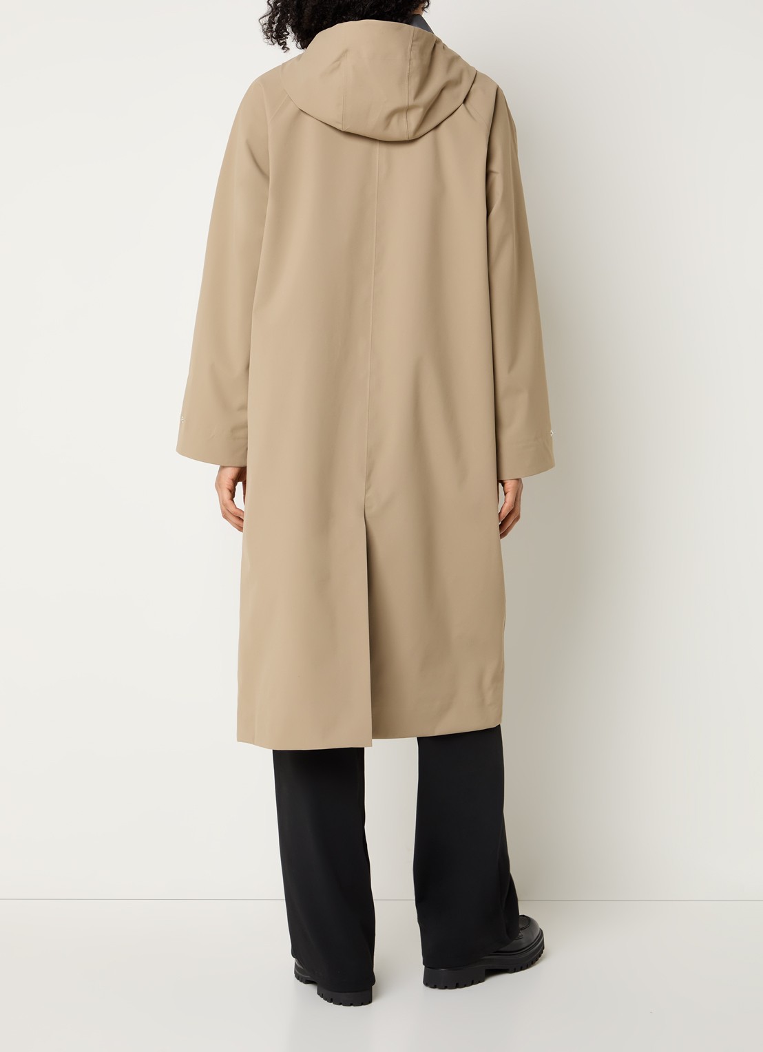 Ilse Jacobsen Parka met klepzakken - achterkant 3 beige