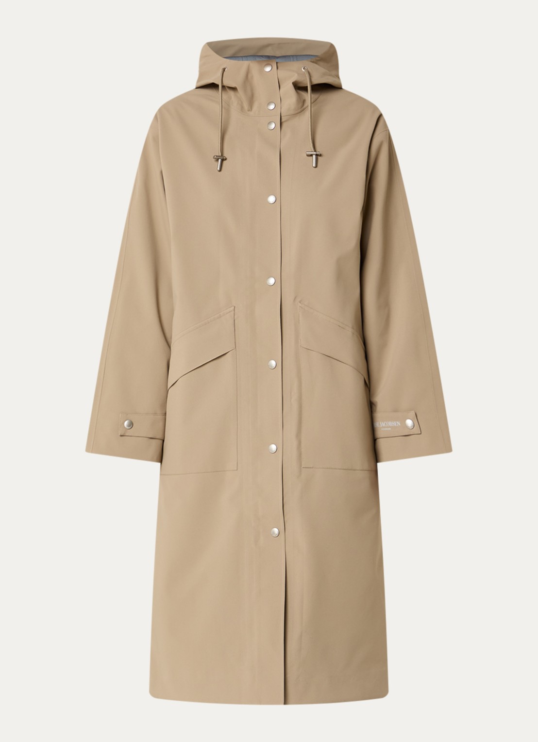 Ilse Jacobsen Parka met klepzakken - voorkant beige