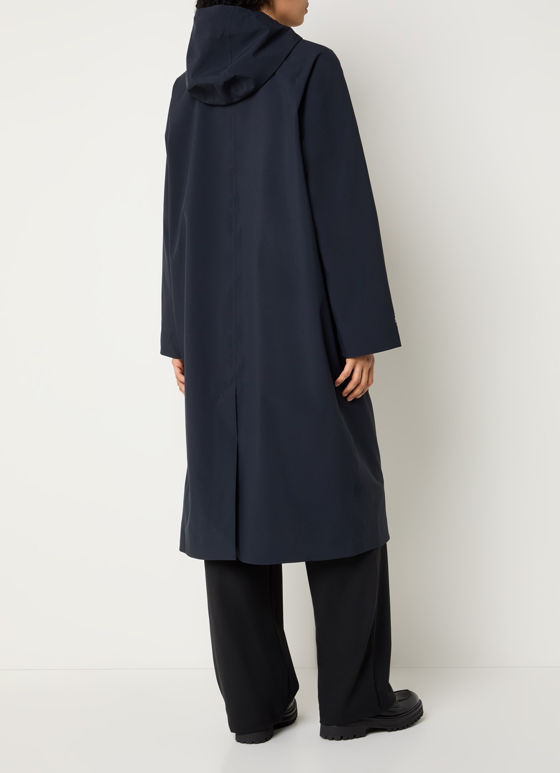 Ilse Jacobsen Parka met klepzakken - achterkant 3 indigo