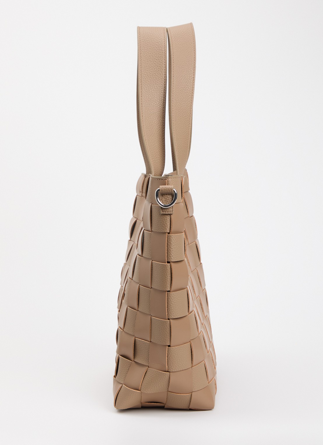 Ilse Jacobsen Shopper met gevlochten detail - detail 4 bruin
