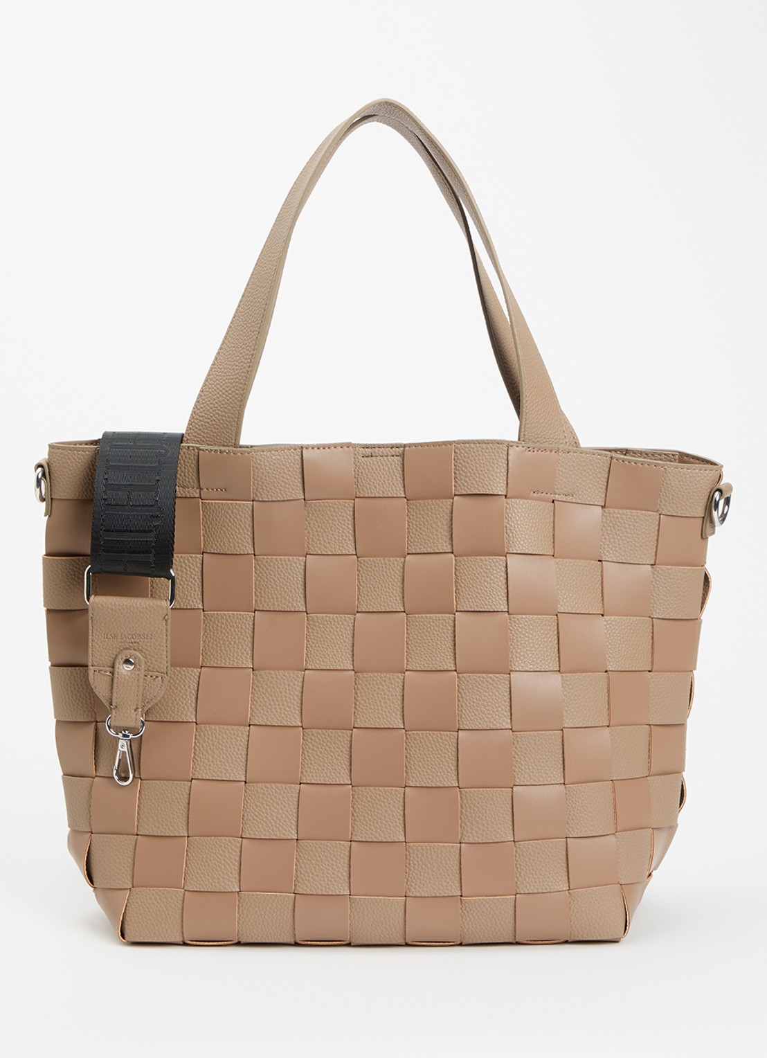 Ilse Jacobsen Shopper met gevlochten detail - voorkant bruin