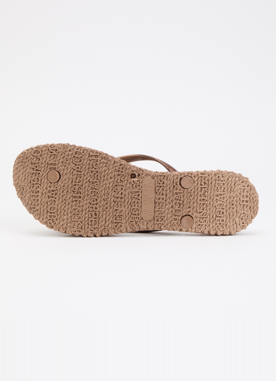 Ilse Jacobsen Slipper met glitter en applicatie - detail 3 lichtbruin