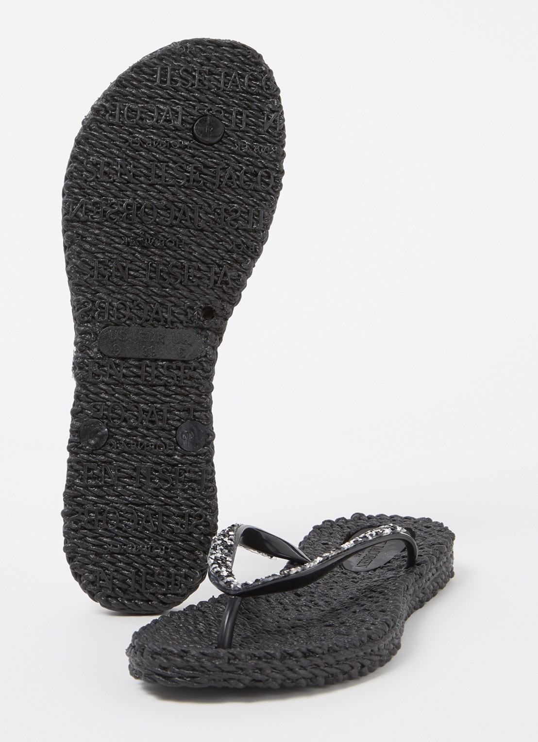 Ilse Jacobsen Slipper met glitter - detail 2 zwart