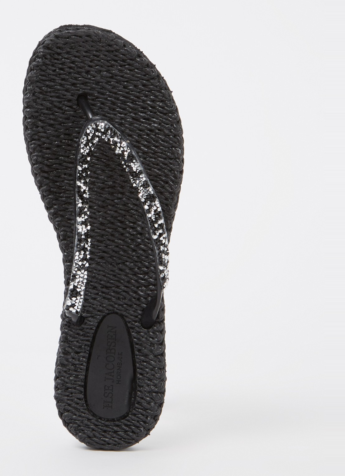 Ilse Jacobsen Slipper met glitter - voorkant 3 zwart