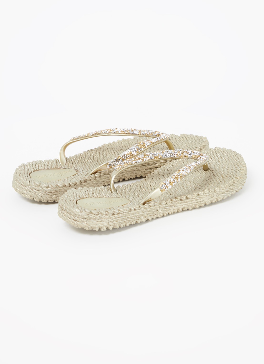 Ilse Jacobsen Slipper met glitter - detail 3 khaki
