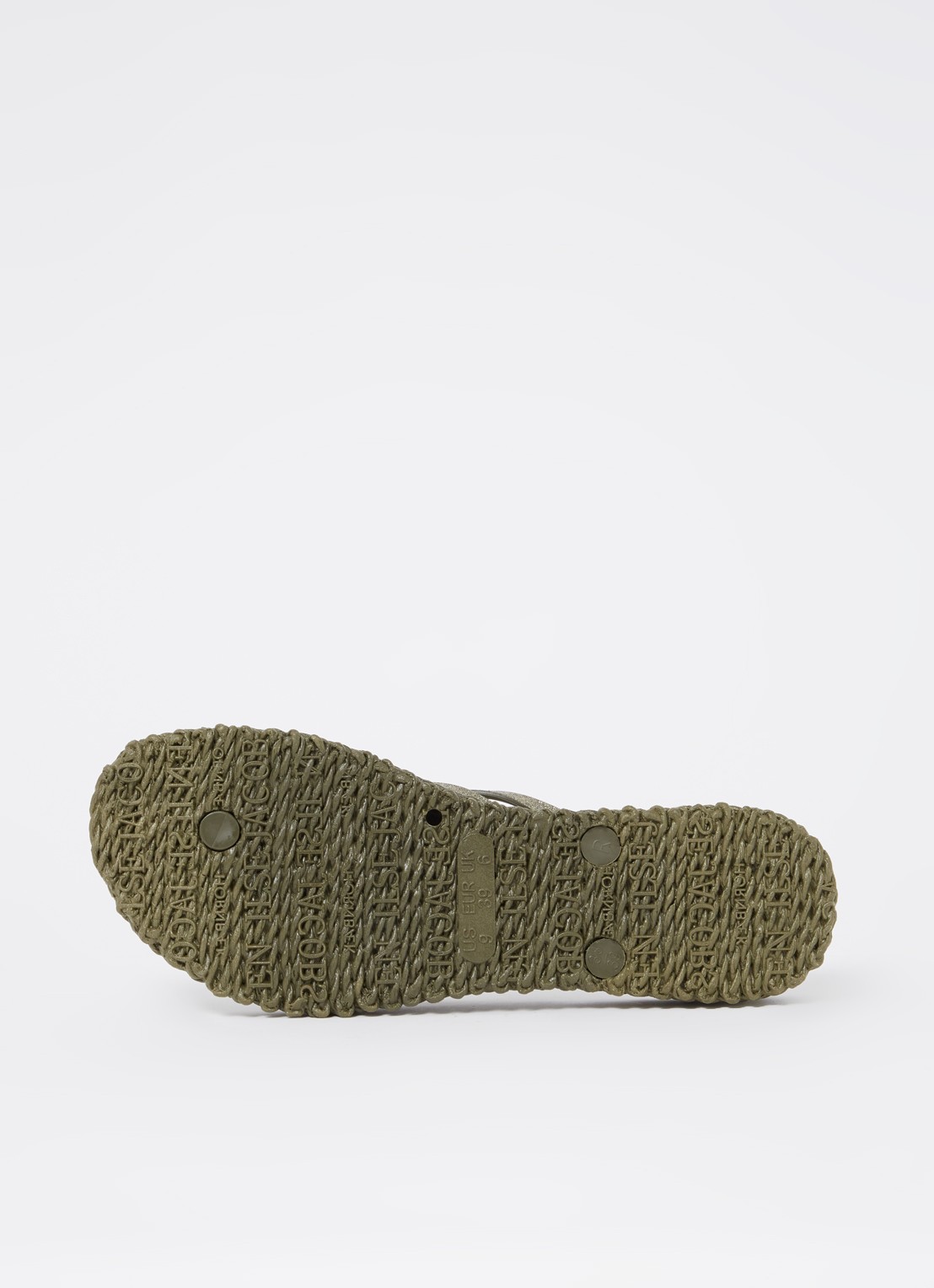 Ilse Jacobsen Slipper met glitter - detail 3 legergroen