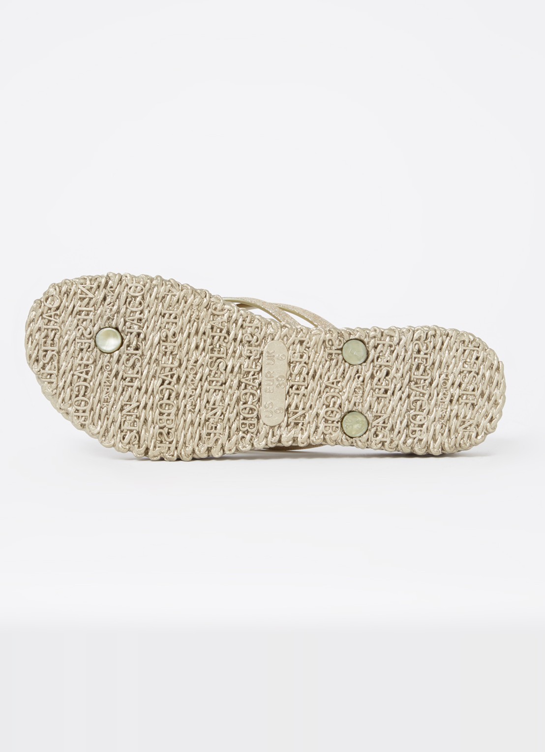 Ilse Jacobsen Slipper met glitter - detail 3 goud