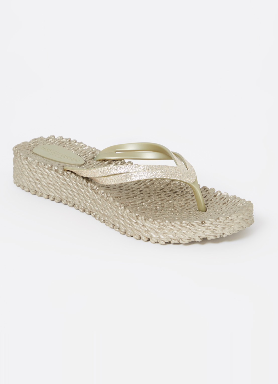 Ilse Jacobsen Slipper met glitter - voorkant goud