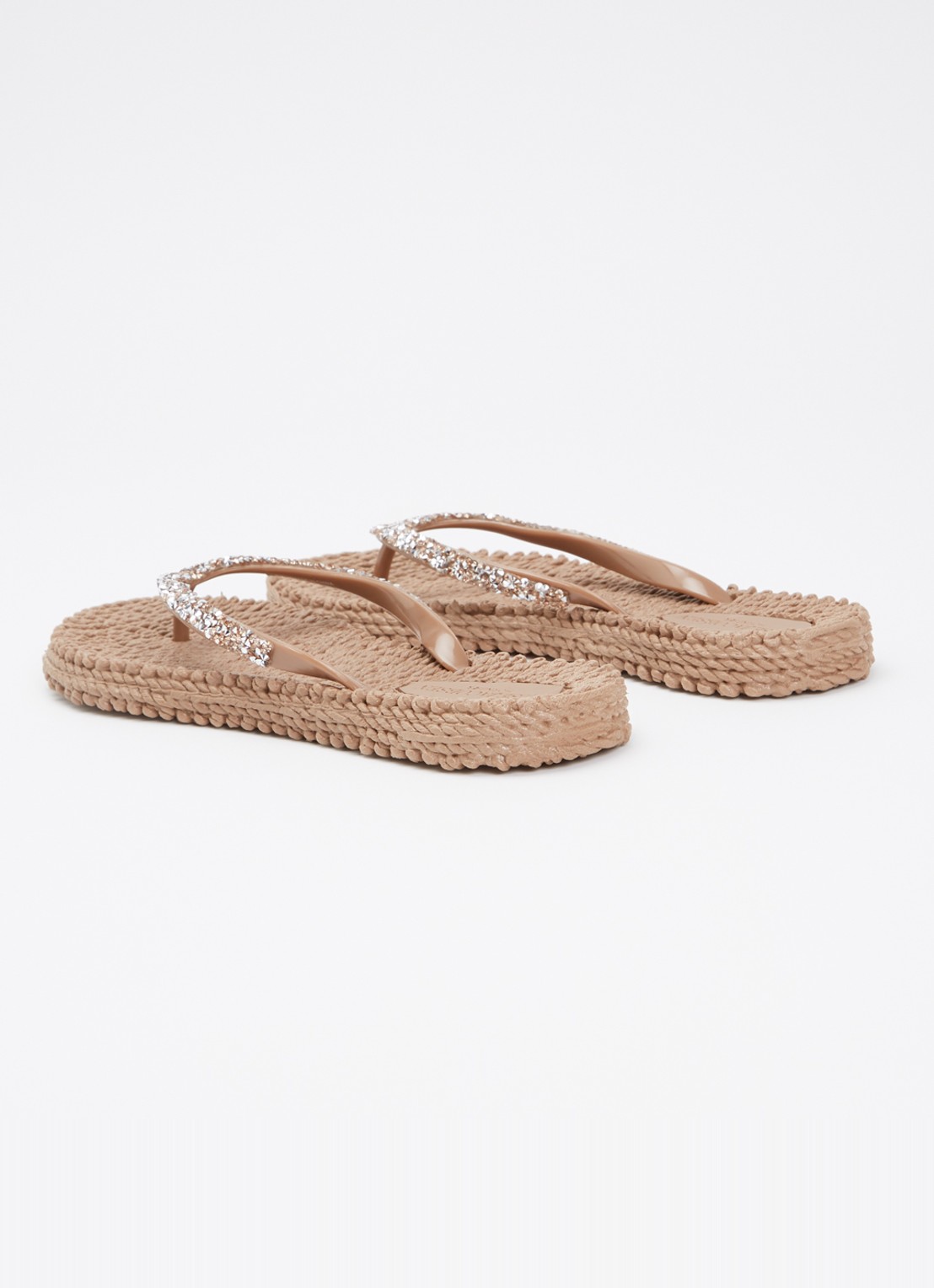Ilse Jacobsen Slipper met glitter - achterkant 2 lichtbruin